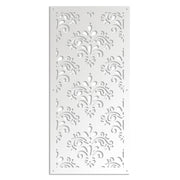 DAMASCO - Pannello in PVC traforato - Parasole Misura: 73x148 cm, Colore: bianco