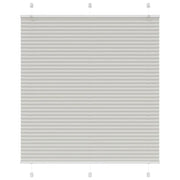Tenda Plissettata Grigio Chiaro 115x150 cm Larghezza Tessuto