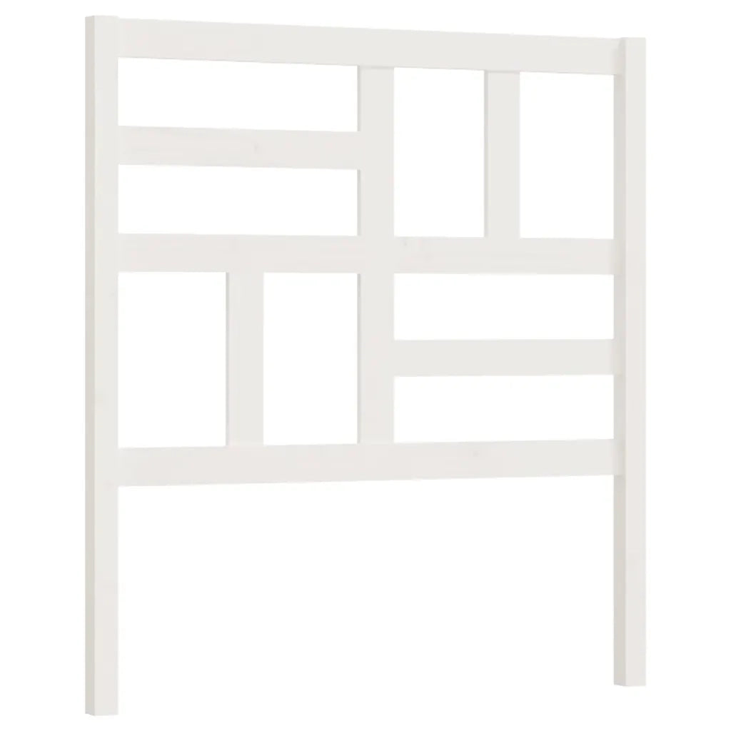 Testiera per Letto-Testata-Testiera Decorativa Bianca 96x4x104 cm in Legno Massello di Pino 627321