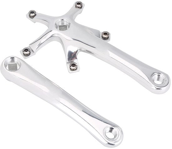 Crankset in Lega Leggera - Alta Resistenza - Crankarmset Resistente alle Deformazioni - Progettazione Sostenibile - Lunga Durata - Ottima Presa della Catena - Crankarmi per Bicicletta