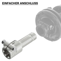 Boccola albero cardanico 175 mm Attacco albero scanalato 1 3/4" 6D Albero uscita 1 3/8" 21D Trattore