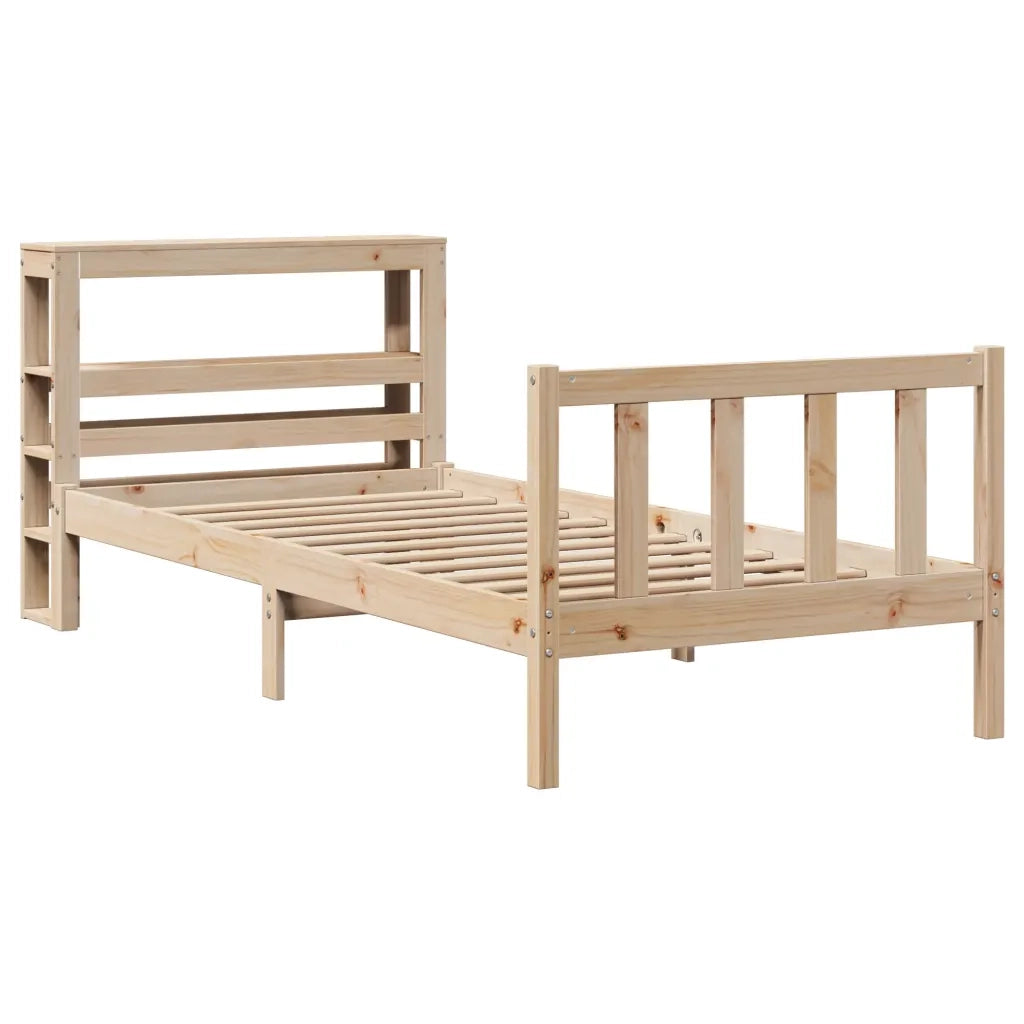 Letto senza Materasso 90x200 cm in Legno Massello di Pino
