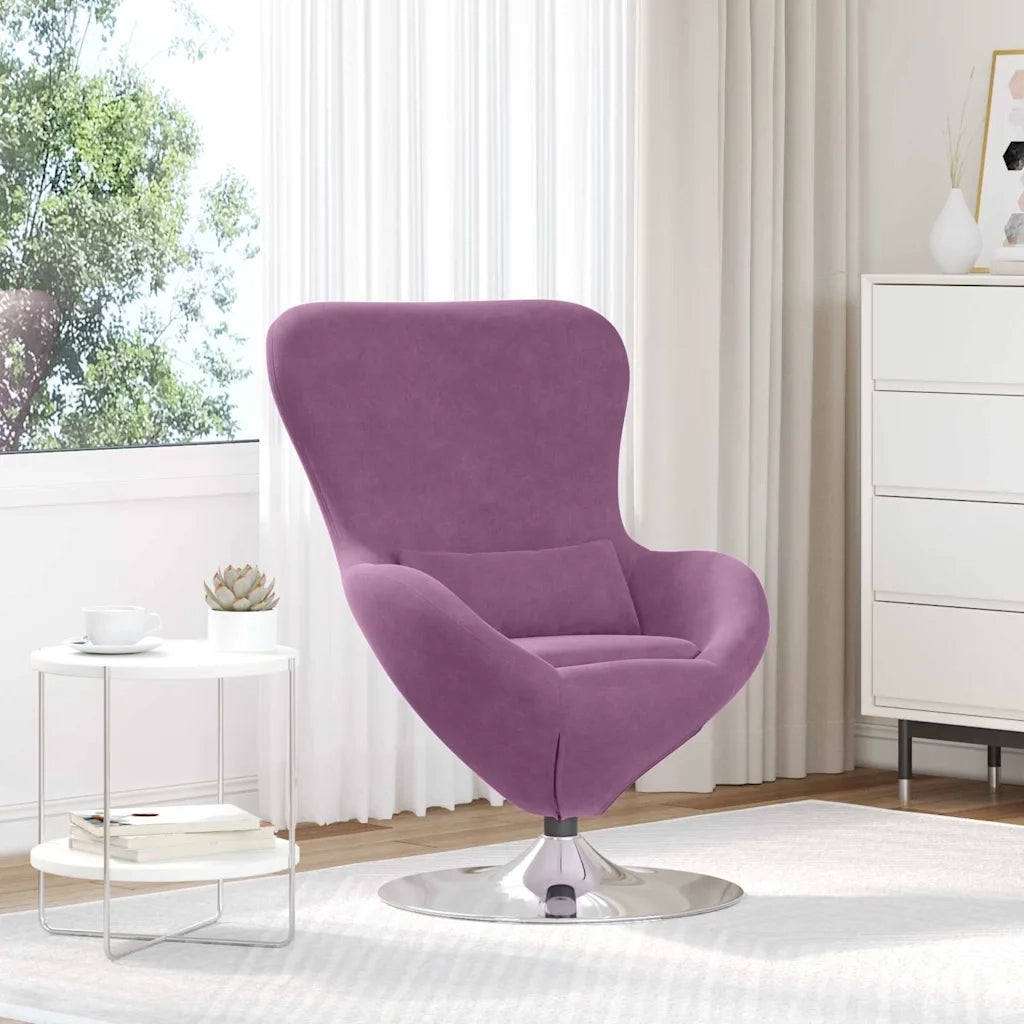 Divano Sedia-Poltrona uovo Viola Velluto