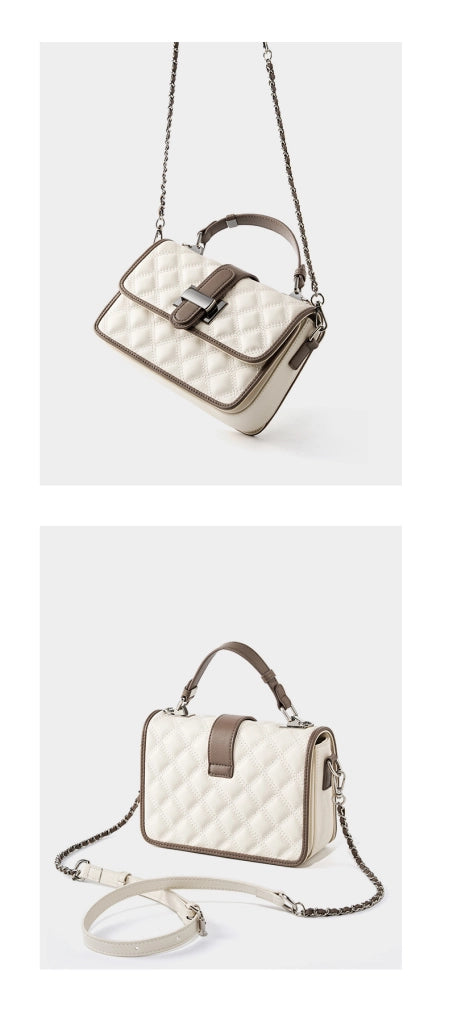 Borsa tote LOVEVOOK in vera pelle da donna, borsa a tracolla grande bianca