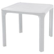 Tavolo Olè in resina effetto rattan - La Dea Sedia Colore: Bianco