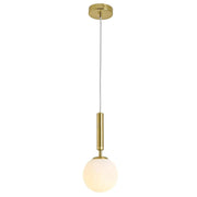 Lampada A Sospensione A Sfera In Vetro G108-1w Gold E27