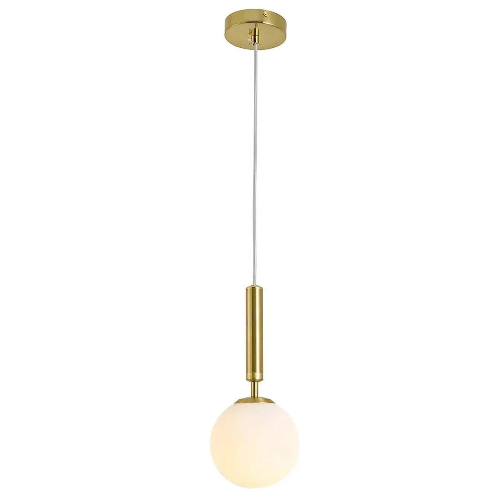 Lampada A Sospensione A Sfera In Vetro G108-1w Gold E27