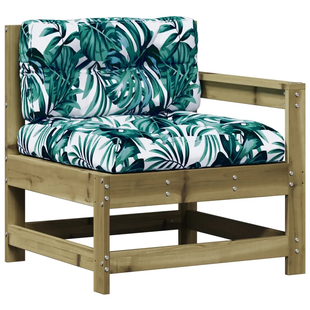 Set Divani da Giardino 3pz con Cuscini Legno Impregnato di Pino 3250767
