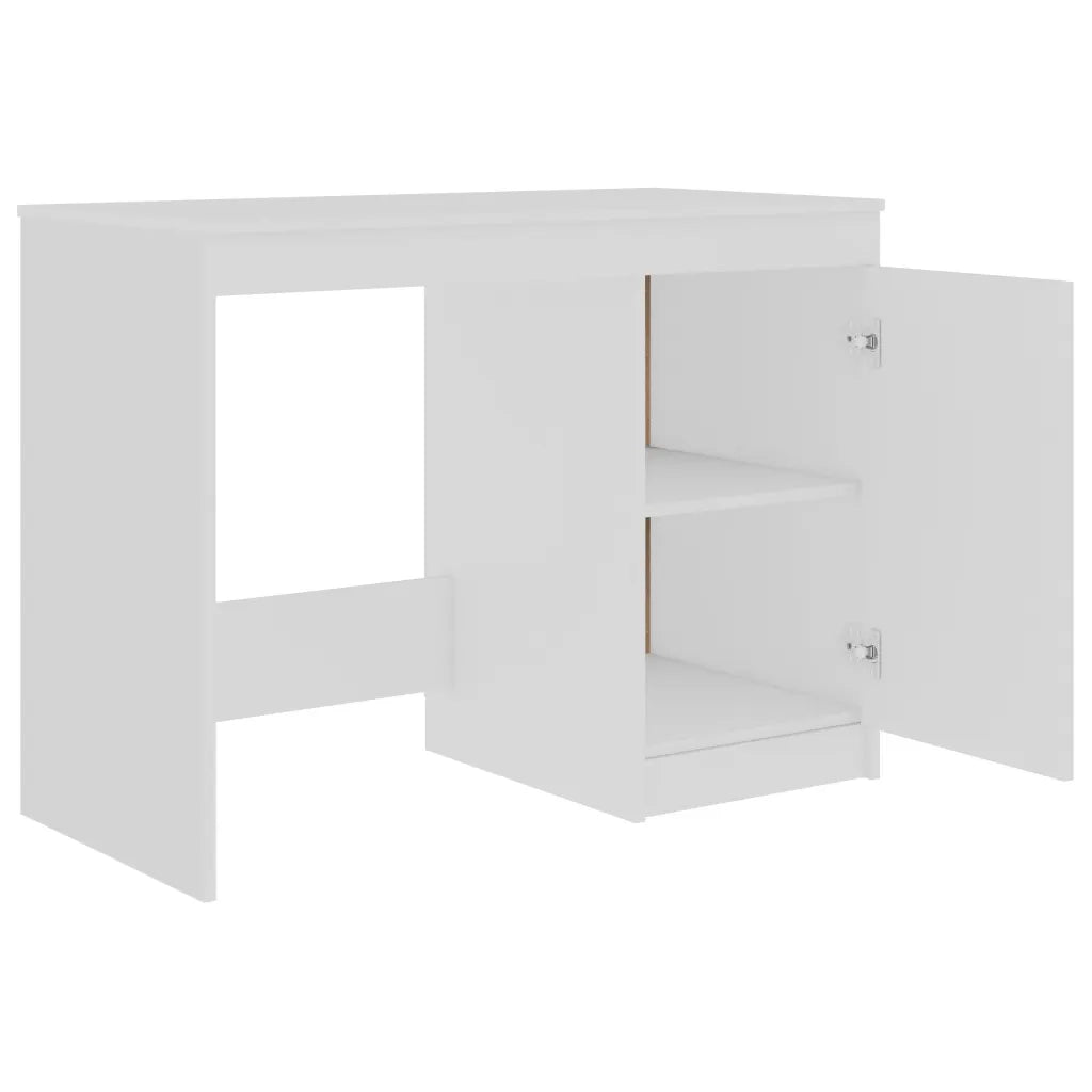 Scrivania-Scrivanie per ufficio e studio-Scrittoio Bianca 140x50x76 cm in Legno Multistrato