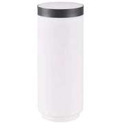 Paralume giardino bianco tubo 7,5 cm anello grigio