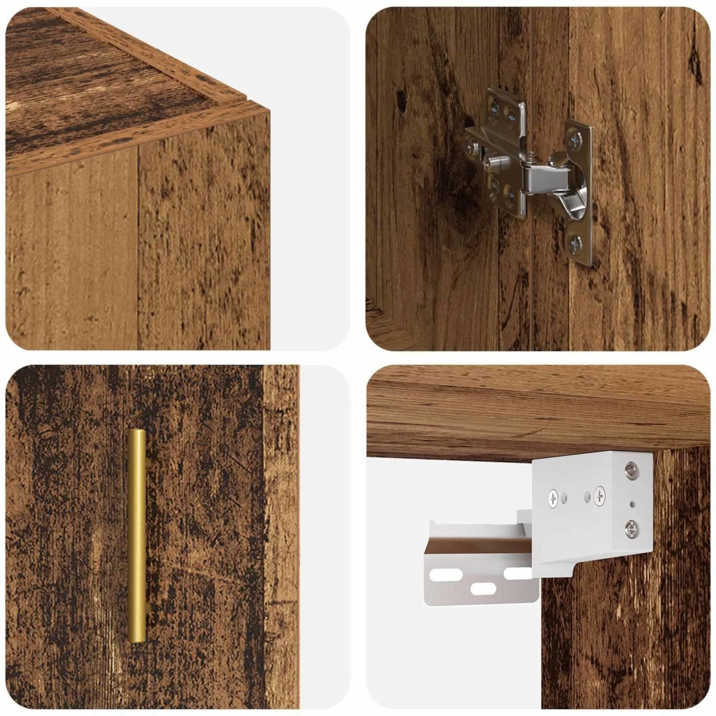 Armadietto a muro Legno vecchio 69,5 x 34 x 90 cm 879513