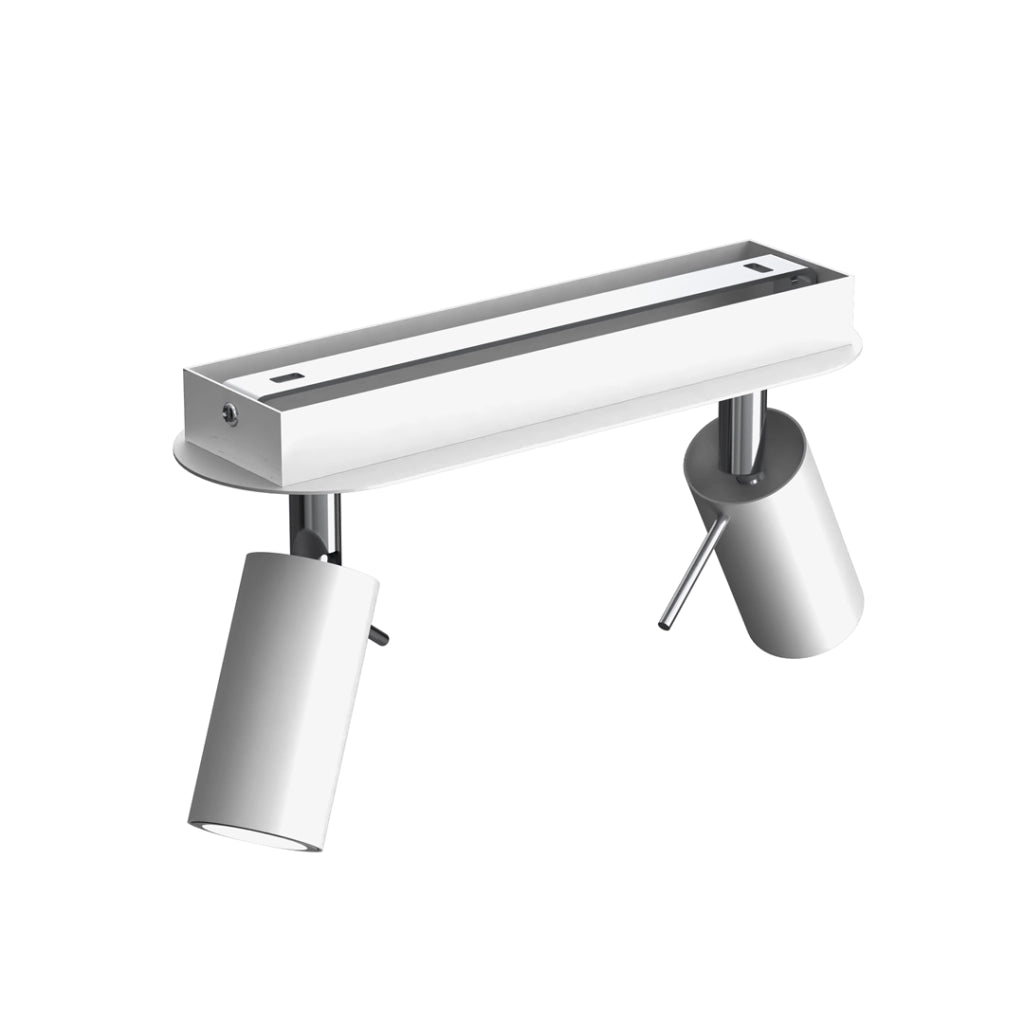 Plafoniera spot Preston Milagro bianco/cromo 2xGU10 40W