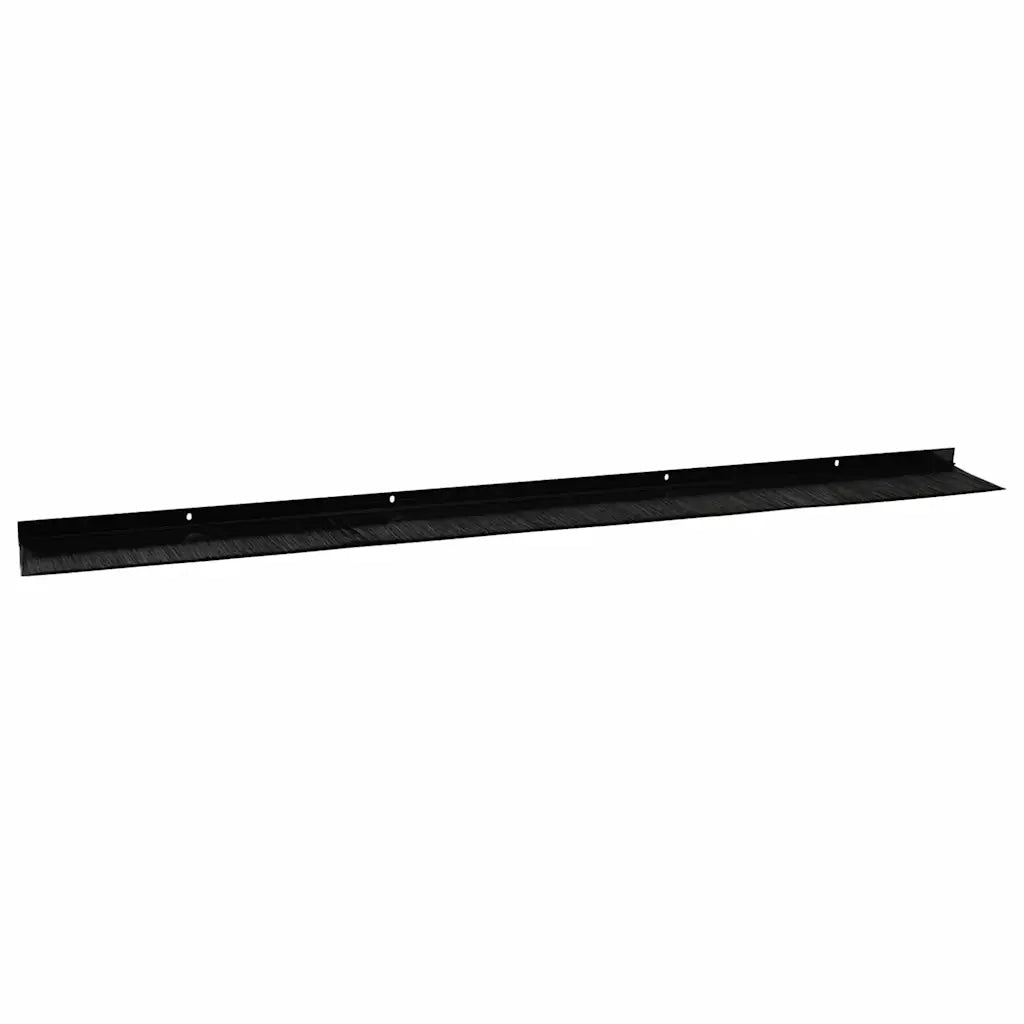 Spazzole per porte a vite 6 pz Nero 100 cm Lega di alluminio CFW7879350