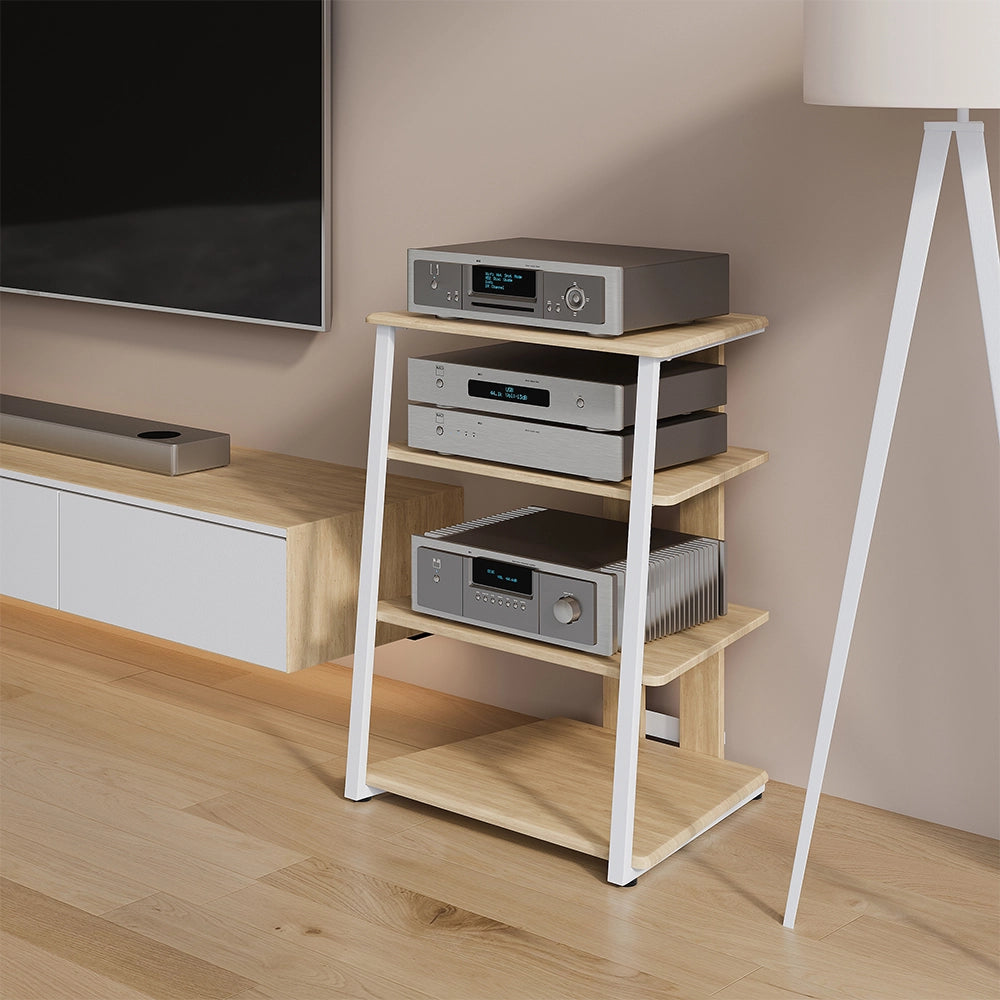 Vicco Ripiano portaoggetti Sonoma/Bianco 61 x 78 cm 4 ripiani aperti