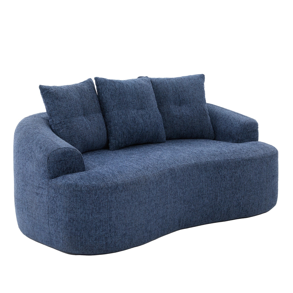 Divano 2 Posti Velluto ¨C Xylo ¨C Cuscini Decorativi, Design Compatto