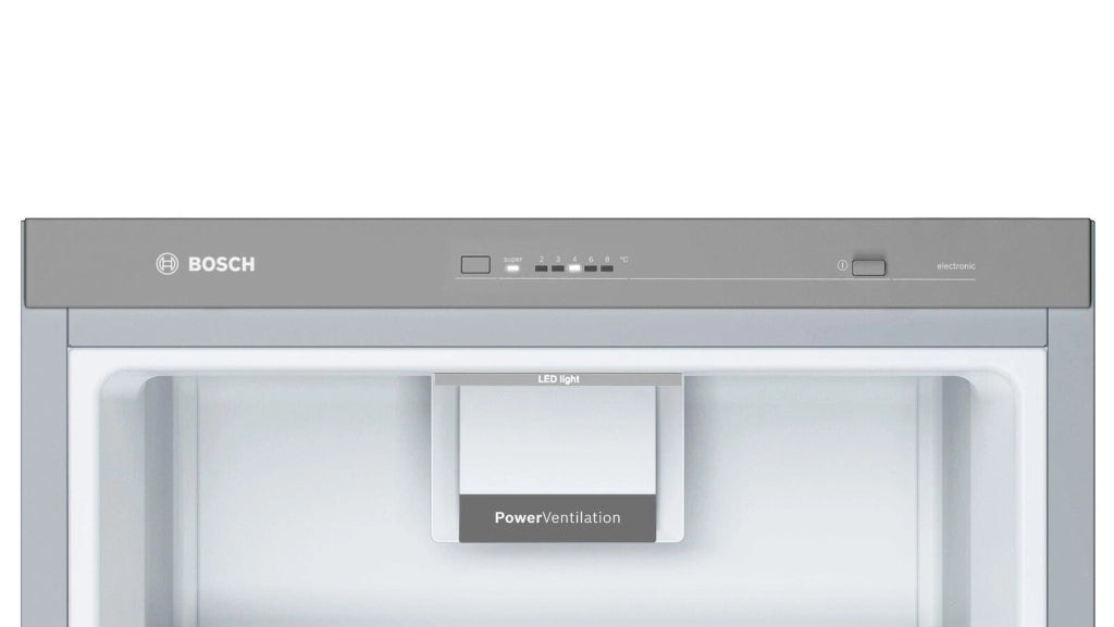 Bosch KSV36VLEP Serie 4 - Frigorifero Mono Splitporta 346 L, 186 cm, Classe E, 39 dB, VitaFresh, Acciaio inox