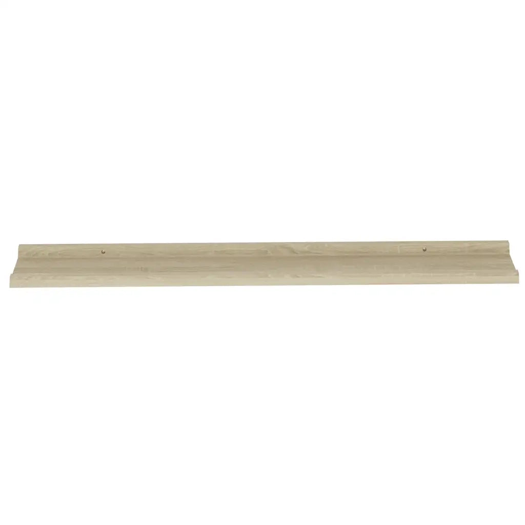 2 pz Mensole da Parete | Scaffali a Parete | Ripiano a parete Rovere Sonoma 100x9x3 cm