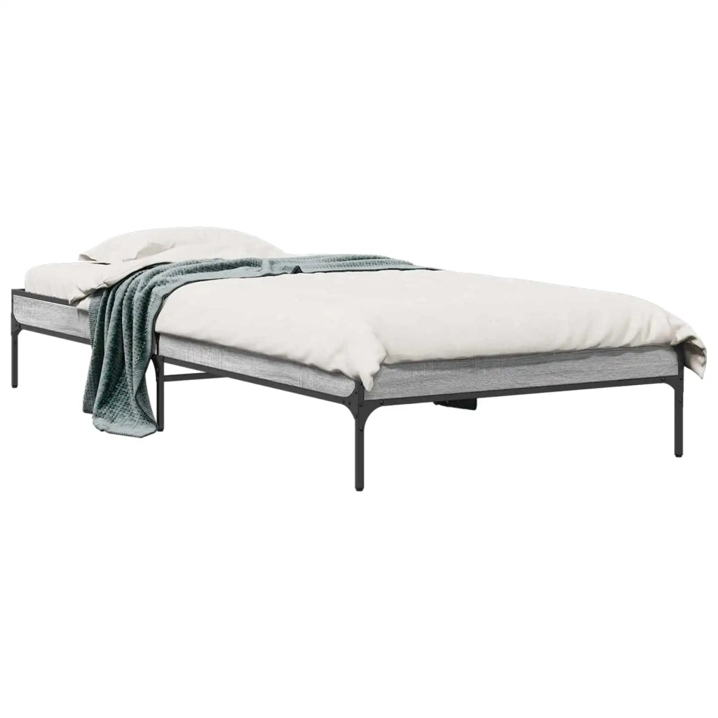 Struttura del letto Sonoma grigio 80 x 200 cm