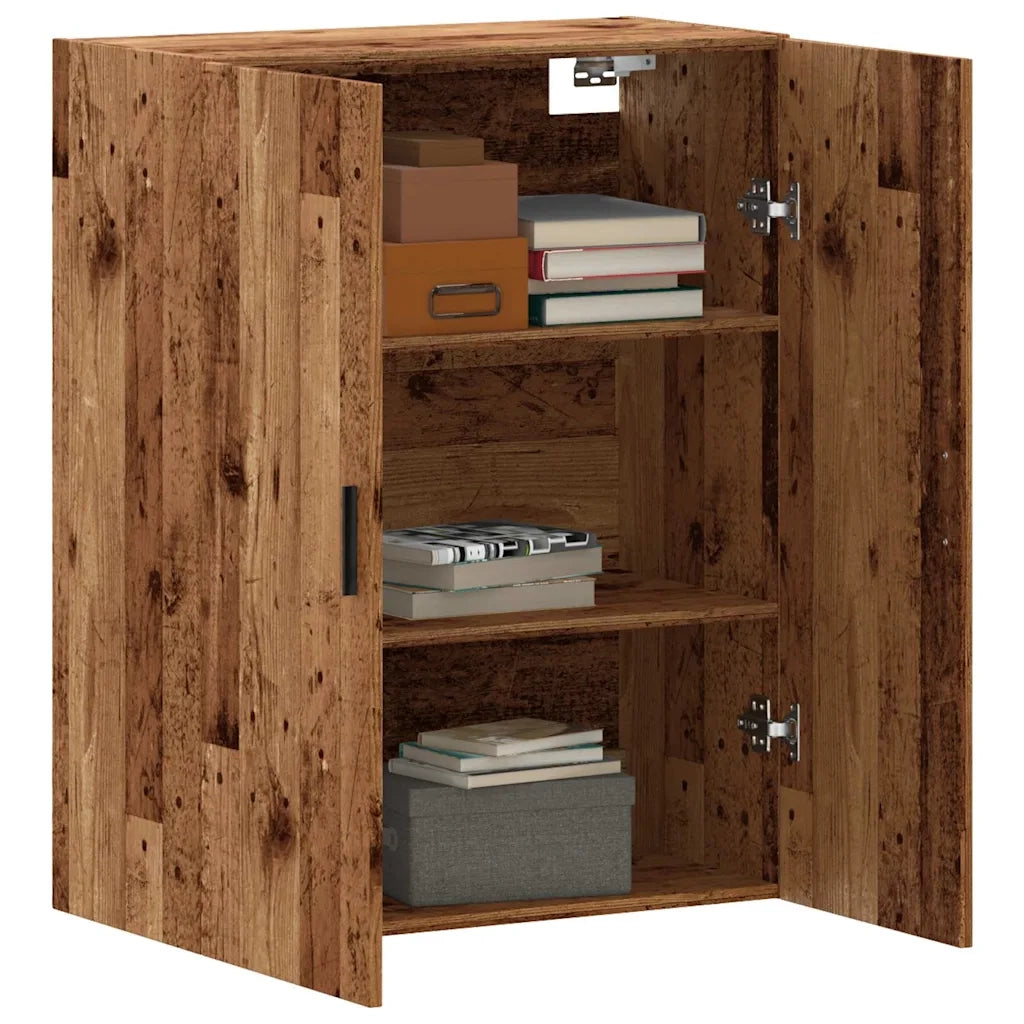 vidaXL Mobile a Parete Legno Antico 69,5x34x90 cm