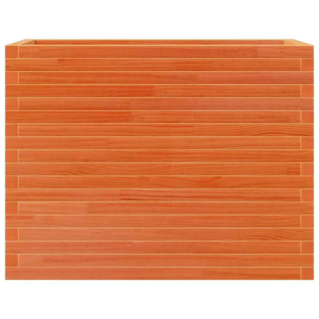 Fioriera Giardino-Vaso da Esterno-Contenitore per Piante Marrone Cera 90x40x68,5cm Legno Massello Pino