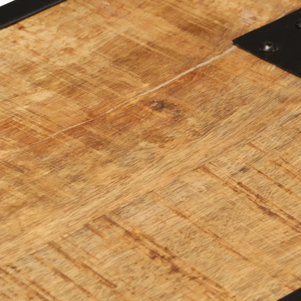 Comodino 43x30x51 in Legno Massello di Mango Grezzo cod mxl 59613