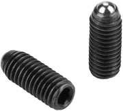 Set di 10 pezzi di M8 viti a dado a 6 facce con guida a sfera in carbonio Rvs, lenti plunzere con inserimento a pressione e pistone a molla con movimento liscio