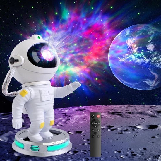 Proiettore di luce per stanza con proiezione di stelle, cielo notturno e nebulose, illuminazione LED per ambiente, proiettore di galassie con timer e telecomando, illuminazione a 360° per camera da letto e gaming