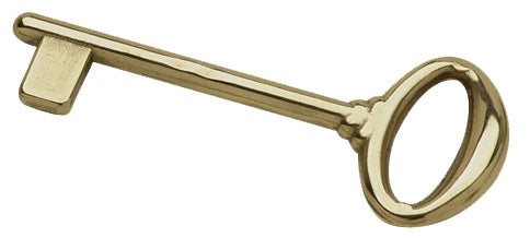 CHIAVE CLASSICA OTTONE LUCIDO PER PORTE- BENINI- 12,0 pz