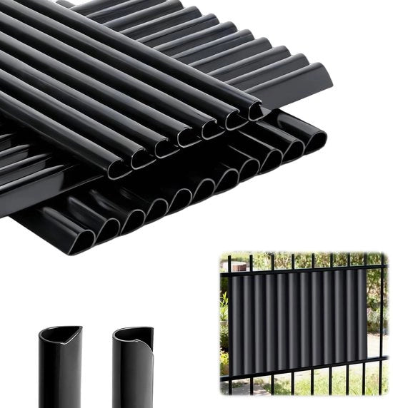 Accessori per giardino - 35 pezzi di clip di fissaggio PVC, rete a doppia staffa, protezione visiva, guide per viti, clip, strisce opache, montaggio, resistente all'usura, resistente ai raggi UV, protezione visiva, accessori per giardino