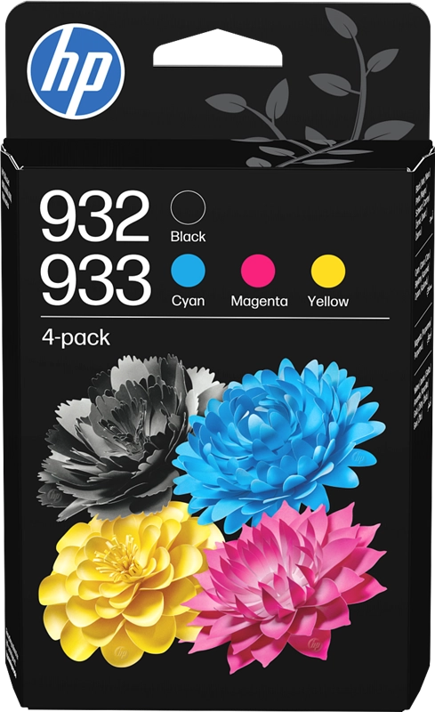 HP Confezione da 4 inchiostri originali 932/933 nero, ciano, magenta, giallo