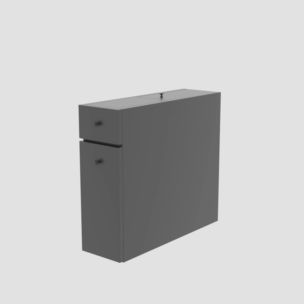 Mobile bagno in legno "Calencia" - 60 x 19 x 55 cm - Grigio antracite