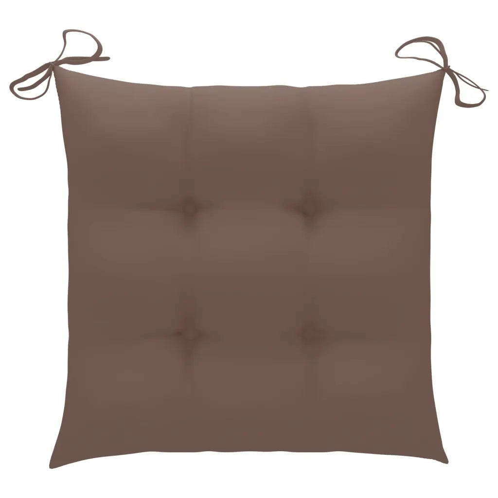 Sedie da Giardino con Cuscini 6 pz in Legno Massello di Acacia 3078189