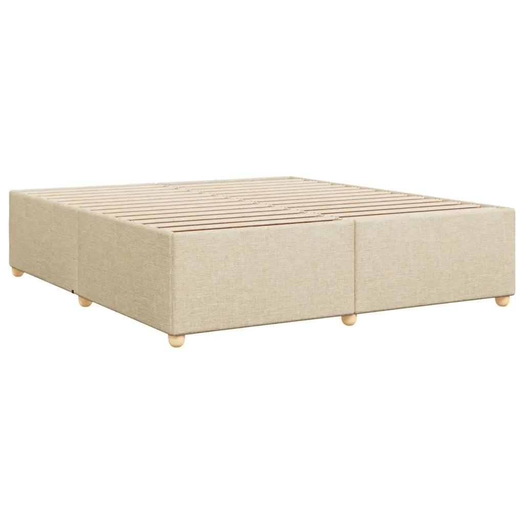 Giroletto senza Materasso Crema 200x200 cm in Tessuto