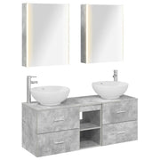 Set di mobili per il bagno 5 pcs Grigio Cemento 3406970