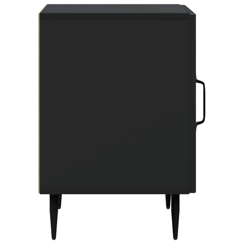 Armadio da Notte Nero 43 x 34,5 x 50 cm Legno ingegnerizzato 894797