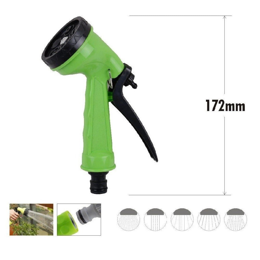 Trade Shop - Pistola Di Spruzzo 5 Funzioni Per Irrigazione Giardino In Plastica 172mm 90012 -