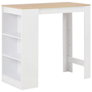 Tavolo alto da bar/bistrot con ripiano bianco 110 cm 0902052