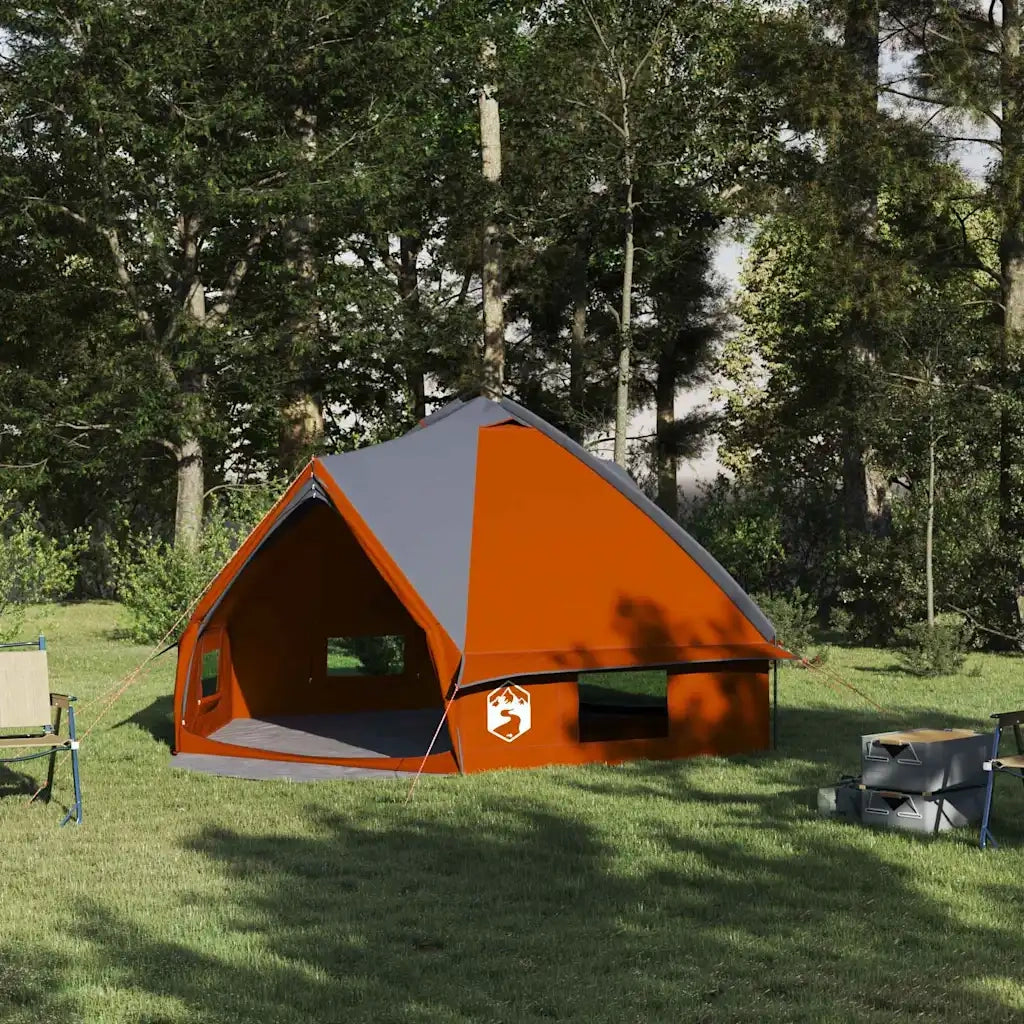 Tenda Teepee per 6 Persone 6 persona Grigio e arancione 42004073