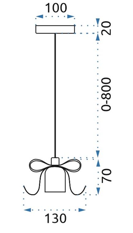 Lampada Da Soffitto Pensile Singola Narni Grigio
