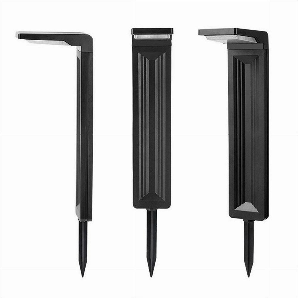 Trade Shop - Lampione Con Picchetto Pannello Solare Sensore Crepuscolare Impermeabile Yh0802 -