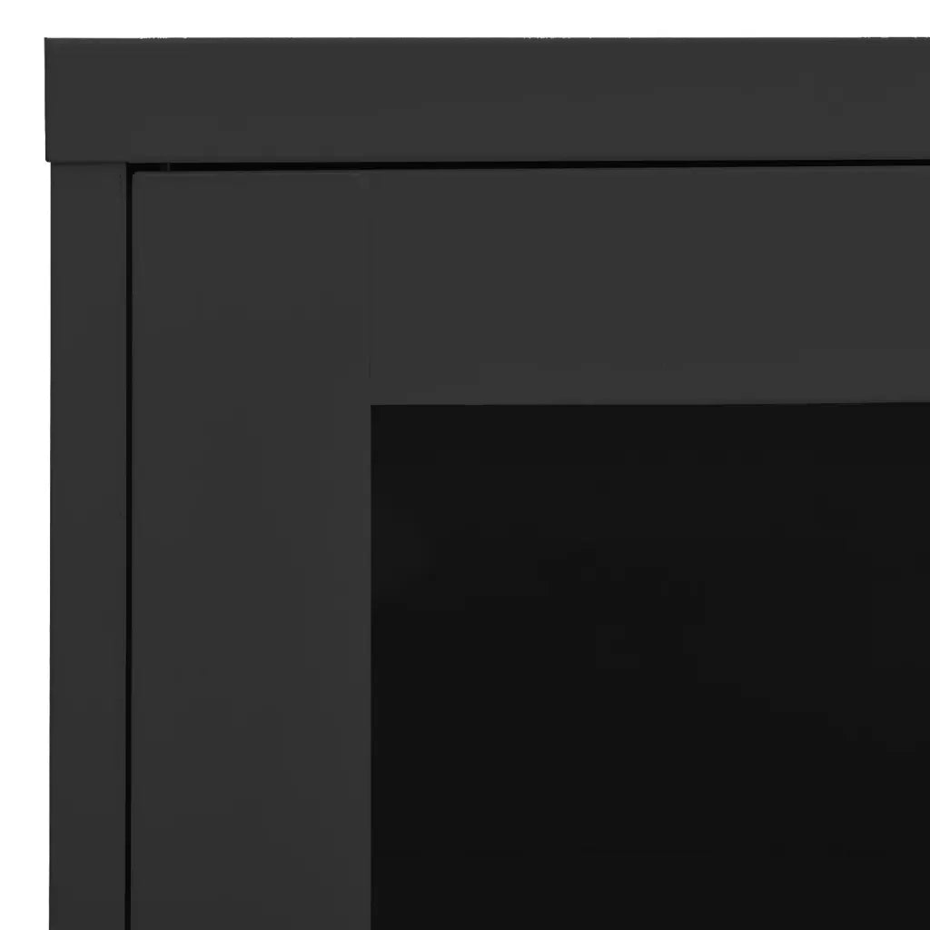 Armadio per Ufficio Antracite 90x40x70 cm in Acciaio