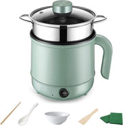 Mini hot pot elettrico con funzione di vapore - 1,7L pentola portatile antiaderente per cottura rapida