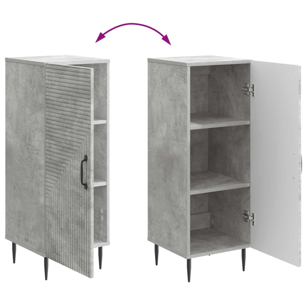 Credenza Grigio Cemento 33 x 34,5 x 89,5 cm 894828