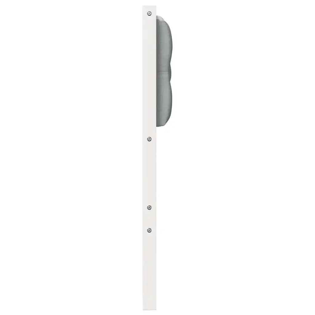 Testiera Bianco e grigio chiaro 100 cm Legno di pino massello 879028
