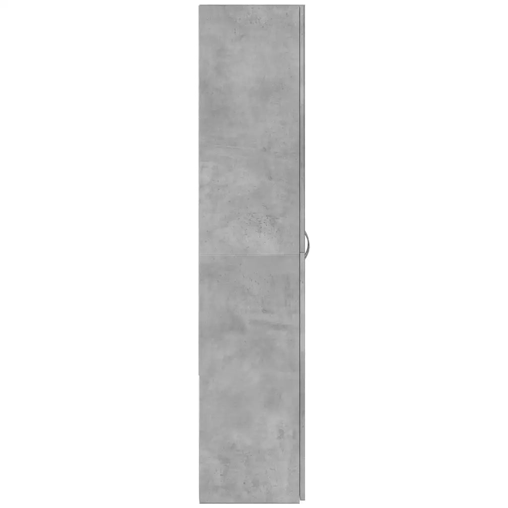 Schedario Grigio Cemento 60x32x153 cm in Truciolato