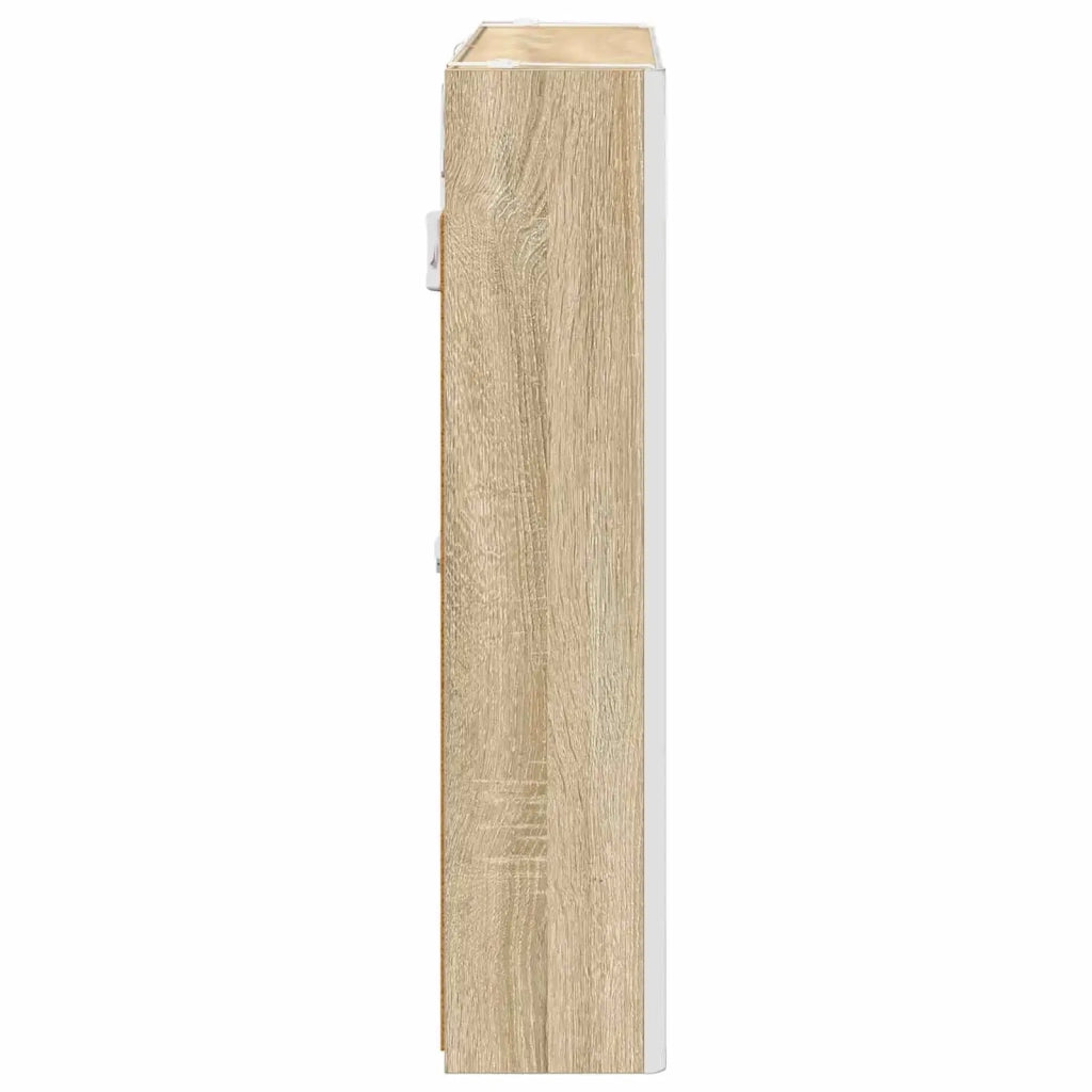 Mobiletto per specchio da Bagno | Armadio da bagno con lo scaffale Rovere Sonoma