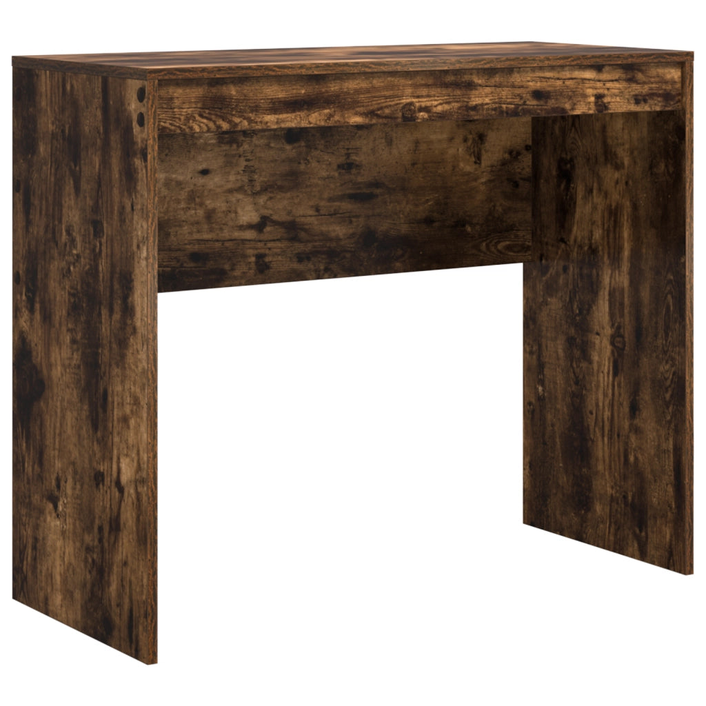 Scrivania con Stoccaggio Rovere Affumicato Legno Ingegnerizzato