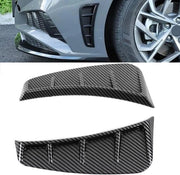 Pannello di ventilazione laterale anteriore esterno a fibra di carbonio stile decorativo universale per bumper