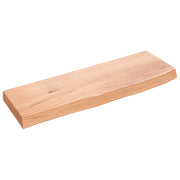 Ripiano Muro Marrone Chiaro 60x20x4 cm Massello Rovere Trattatocod mxl 80602