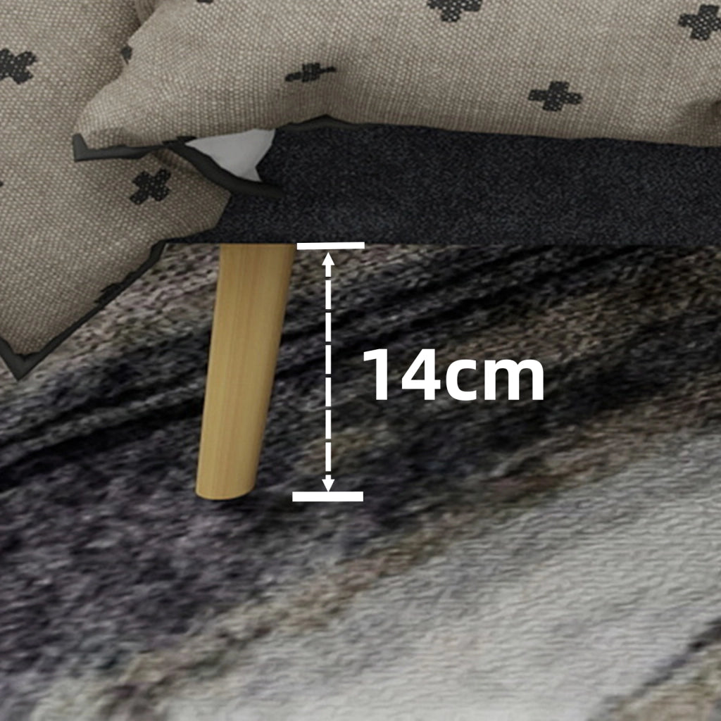 Letto Matrimoniale 160x200 cm con Testiera Imbottita in Tessuto e Metallo; Grigio